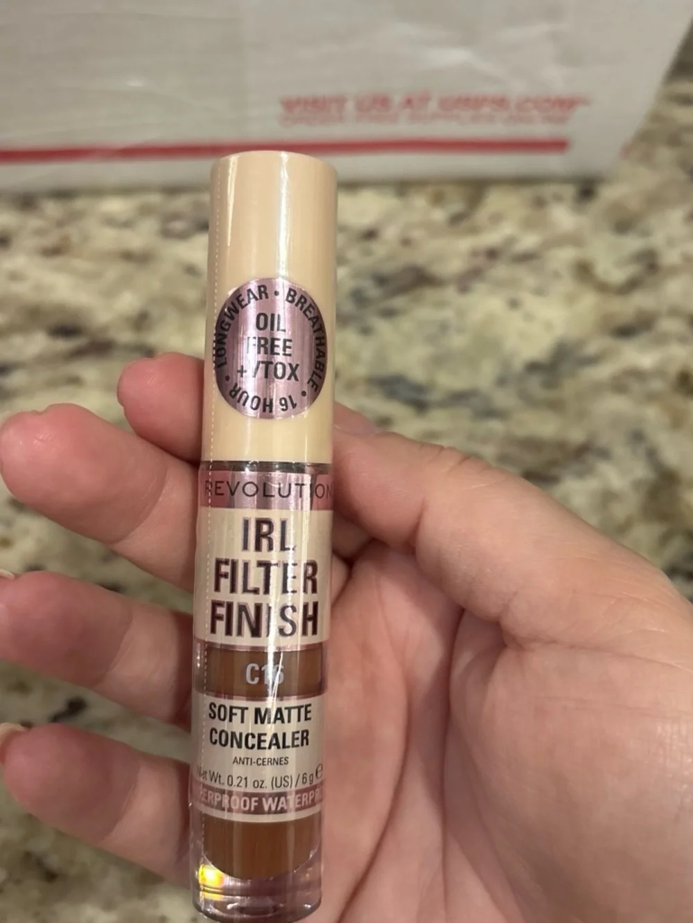 Revolution IRL Filter Finish Soft Matte Concealer C15 - Beige/Brown